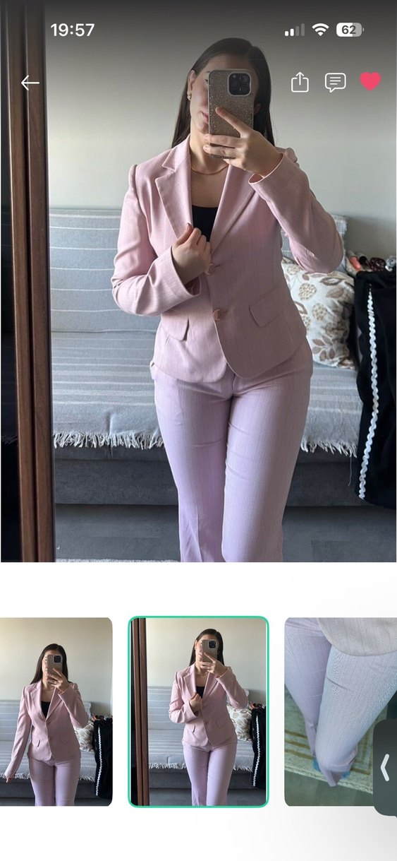 Şıklığın Simgesi: Açık Pembe İki Parçalı Takım — görsel 2/3