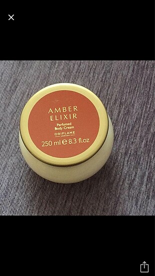 Sıfır açılmamış vücut kremi amber parfüm oriflame