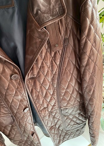 Pierre Cardin Kahverengi Gerçek Deri Erkek Ceket - Görsel 3