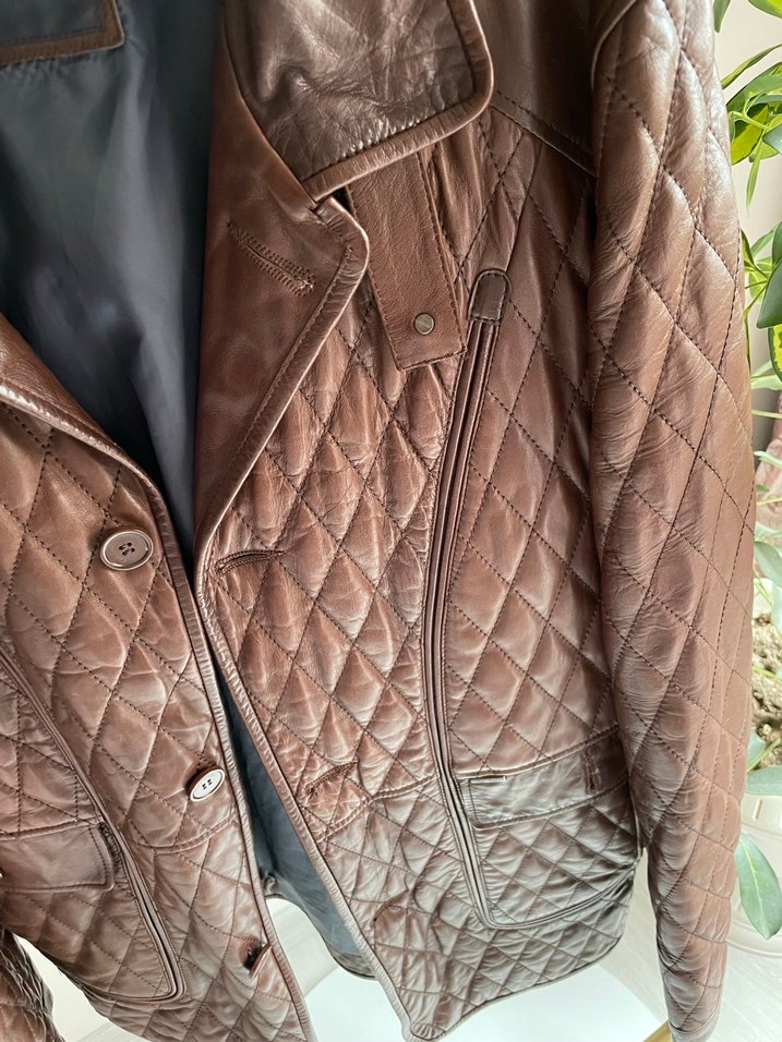 Pierre Cardin Kahverengi Gerçek Deri Erkek Ceket - Görsel 3