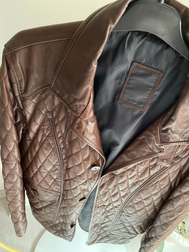 Pierre Cardin Kahverengi Gerçek Deri Erkek Ceket - Görsel 2