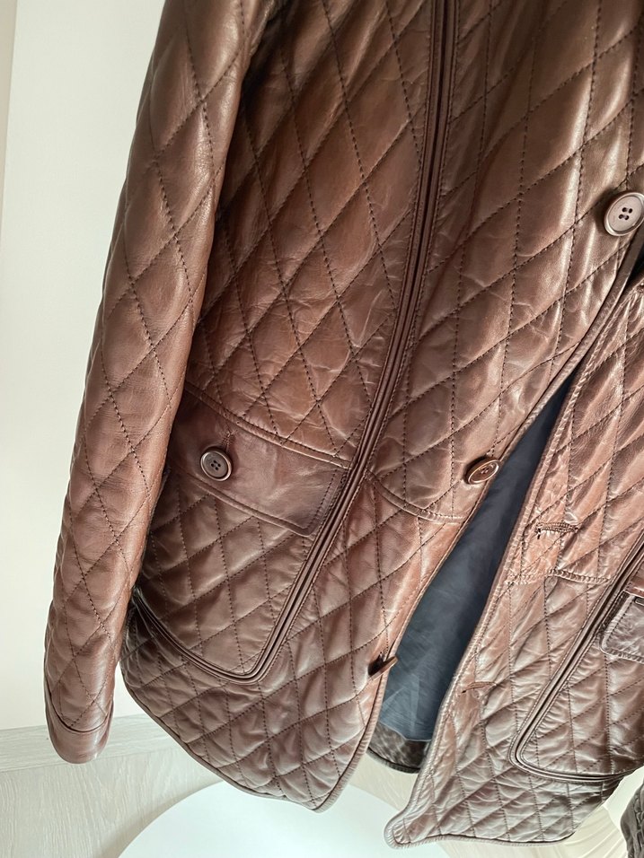 Pierre Cardin Kahverengi Gerçek Deri Erkek Ceket - Görsel 4