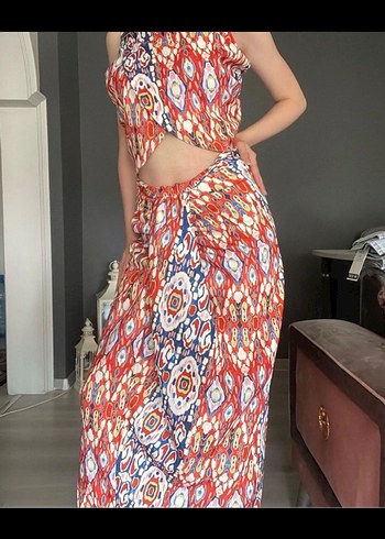 Renkli Drapeli alt üst takım - Görsel 5