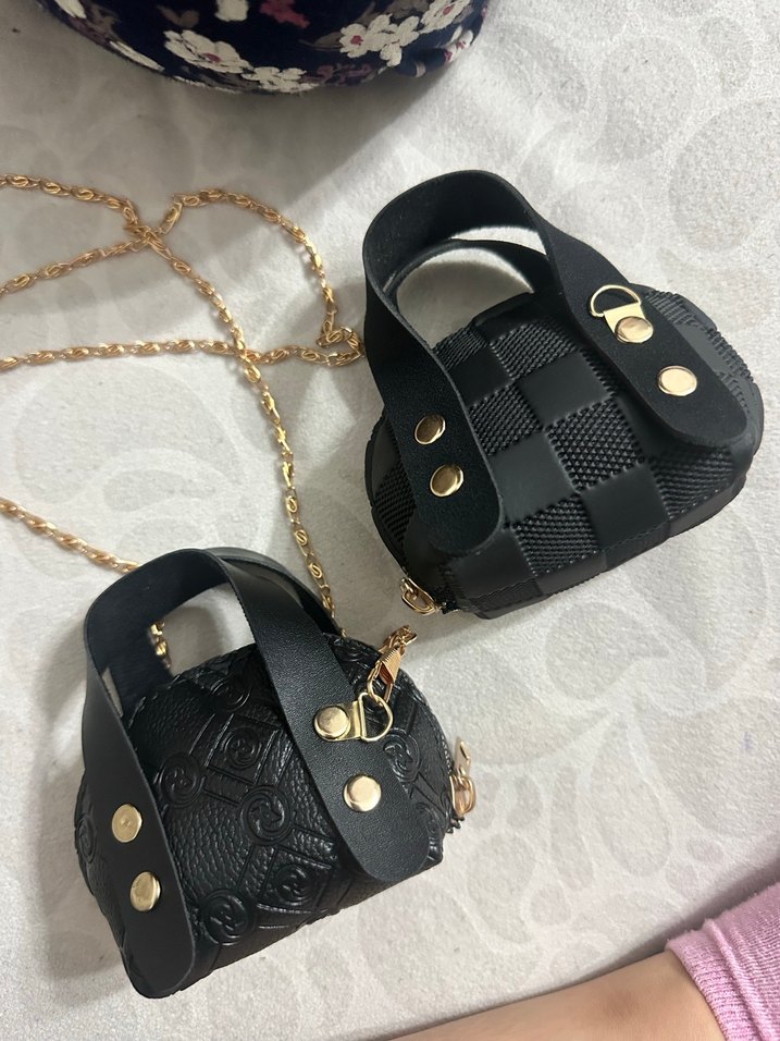 Zincir Detaylı Siyah Deri Biker Kadın Çanta - Görsel 4