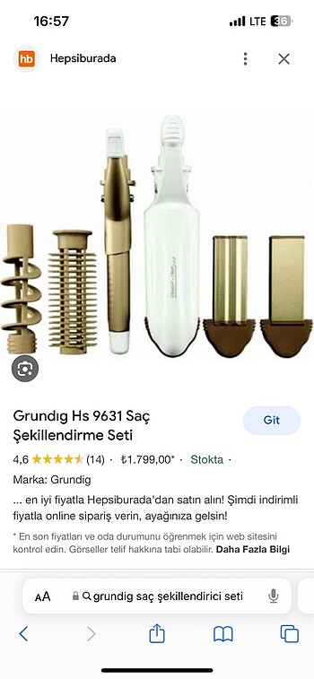  Beden Renk Saç Şekillendirici Set