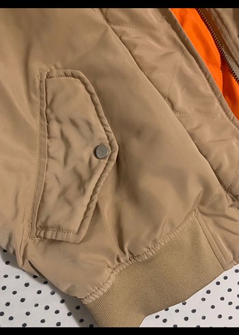 Bej bomber ceket - Görsel 3