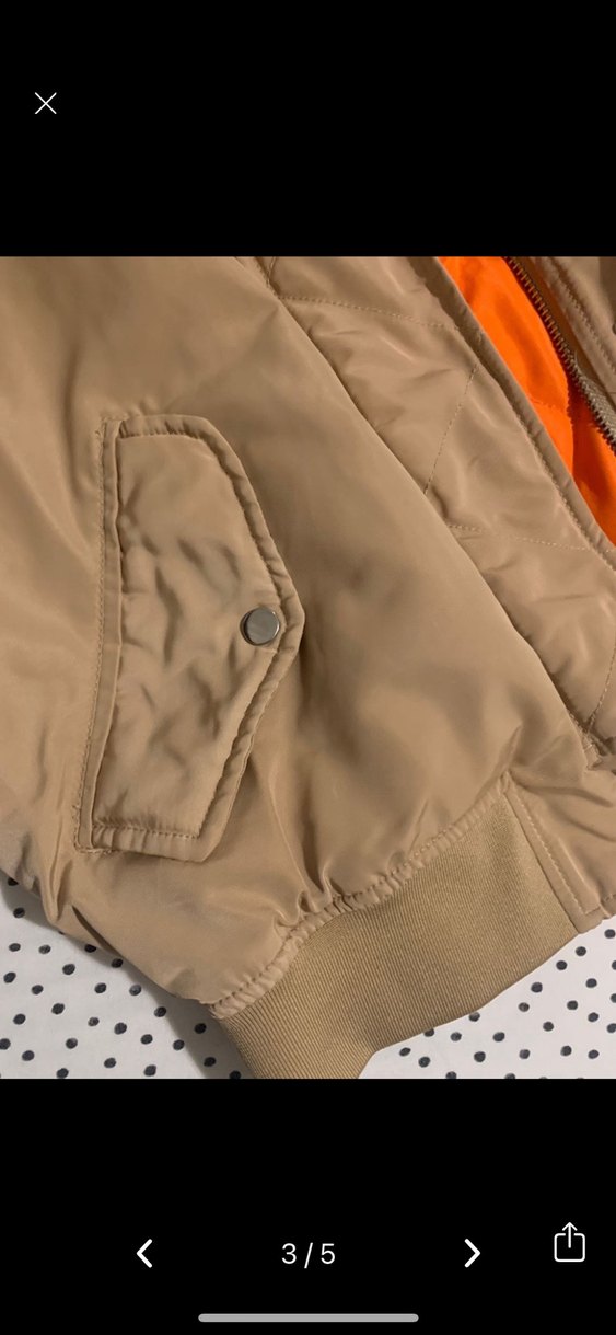 Bej bomber ceket - Görsel 3