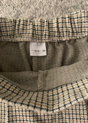 zara kids ekoseli şort etek - Görsel 2