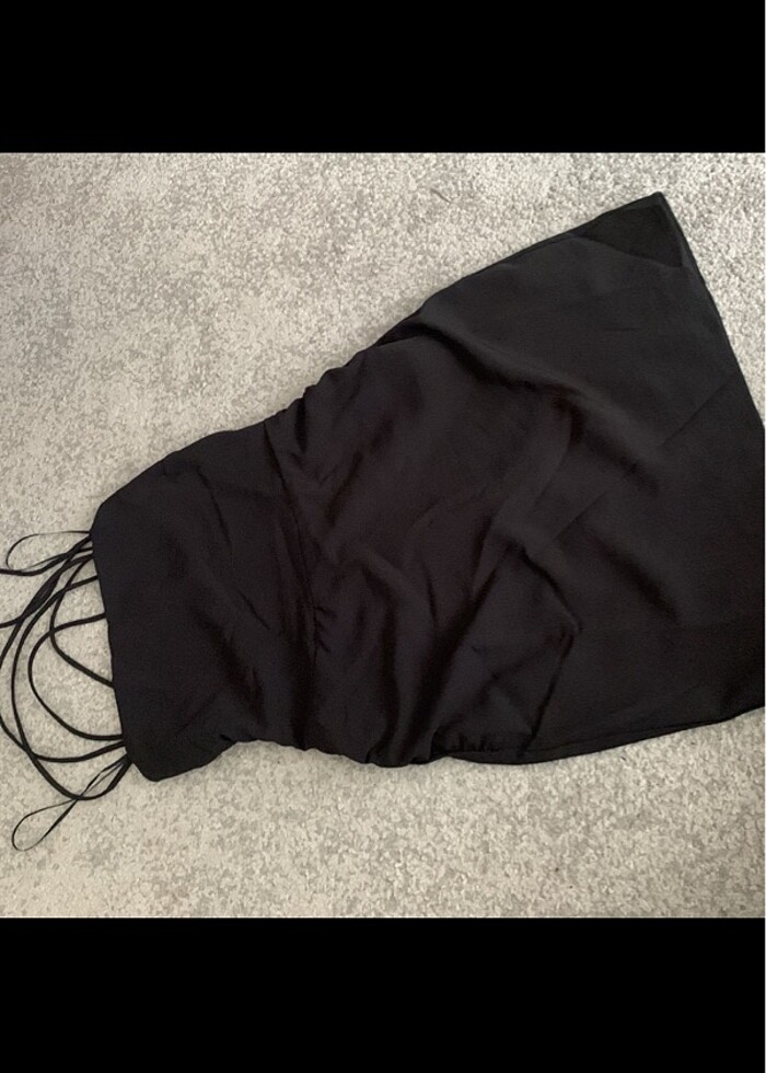 siyah mini elbise - Görsel 2