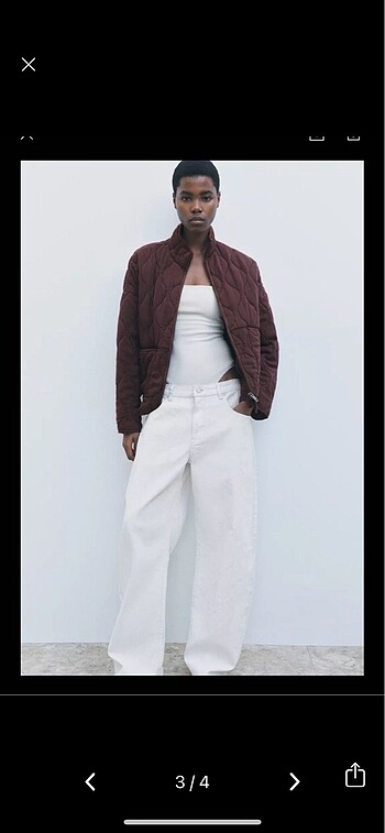 m Beden bordo Renk zara bordo kapitone ceket