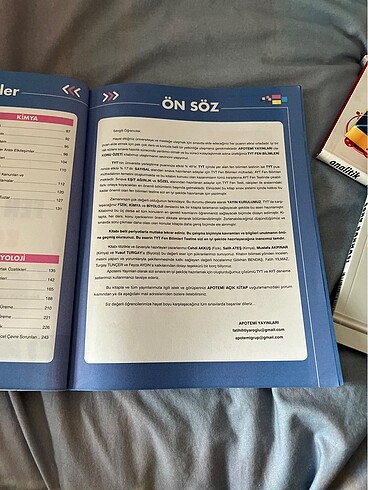  Beden Renk APOTEMİ TYT FEN ÖZET