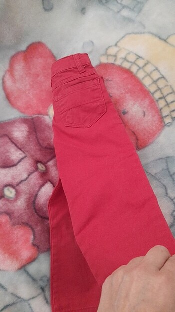 24-36 Ay Beden kırmızı Renk Çocuk pantolon