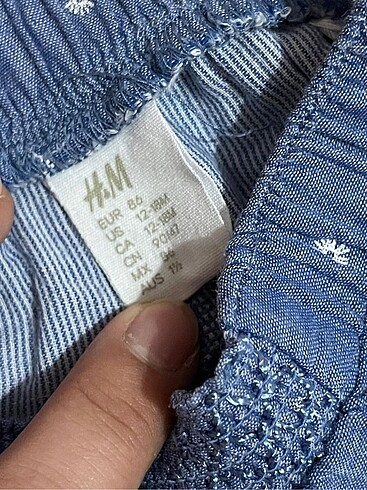 12-18 Ay Beden mavi Renk H&M şort