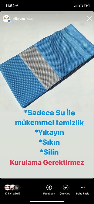 3 adet mikrofiber temizlik bezi