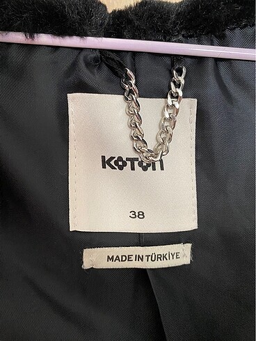 Koton Koton Oversize Peluş Kaban