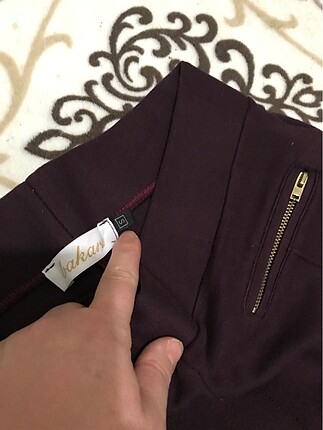 s Beden bordo Renk Tayt pantolon
