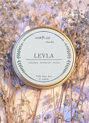 Levla - Vanilya Aromalı Mum