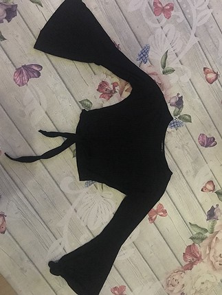 s Beden siyah Renk Bagcıklı mini ust
