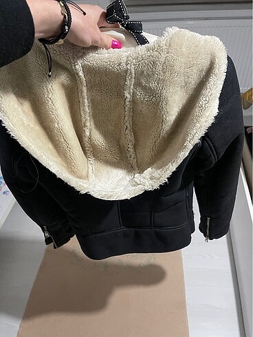 xs Beden siyah Renk Zara biker mont xs s uygun