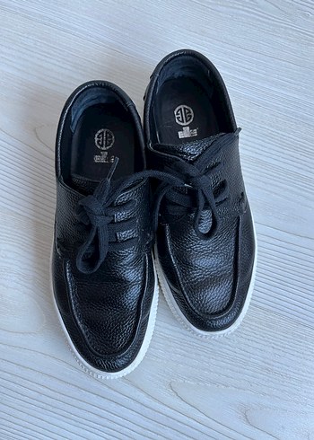 36 Beden siyah Renk Siyah Deri Elle Marka Kadın Platform Casual Ayakkabı