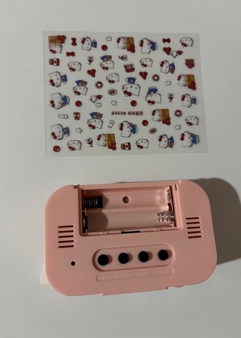Beden pembe Renk Pembe Hello Kitty Dijital Masa Saati