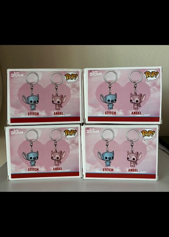 Stitch & Angel Funko Pop Figür Anahtarlık Seti