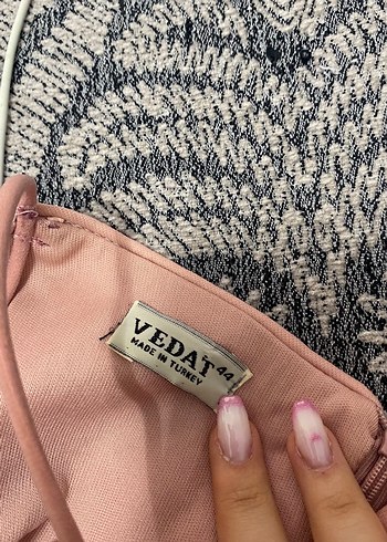 Pullu Pembe Abiye Elbise - Görsel 3