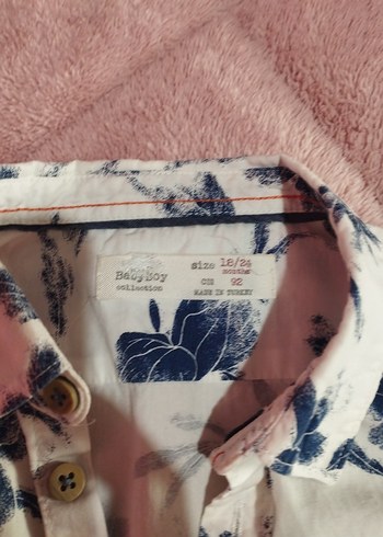 Zara Erkek Çocuk Kısa Kollu Baskılı Pamuklu Gömlek