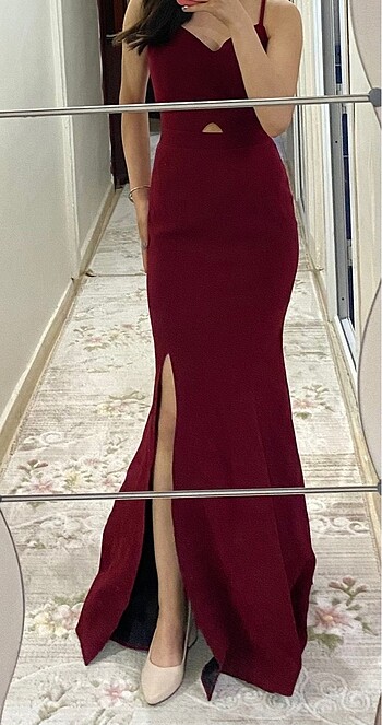 Diğer Bordo balık abiye