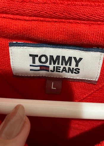 Tommy Jeans Kırmızı Sweatshirt - Görsel 3