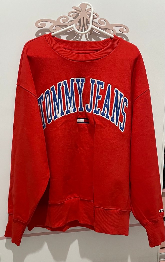 Tommy Jeans Kırmızı Sweatshirt - Görsel 2