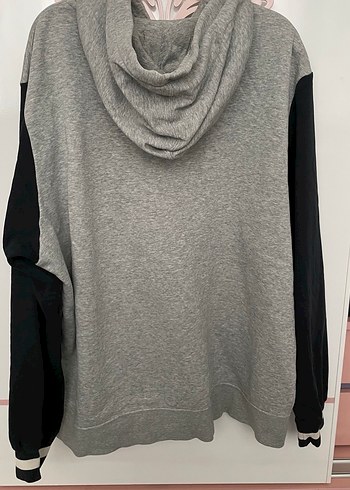 Nike Air Gri Kapüşonlu Sweatshirt - Görsel 3