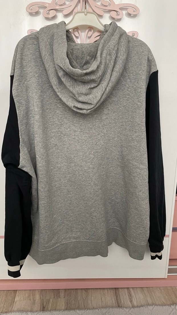 Nike Air Gri Kapüşonlu Sweatshirt - Görsel 3