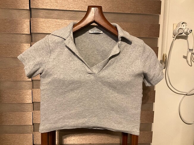 Diğer Yakalı Crop Top
