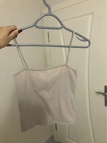 H&M bej askılı üst