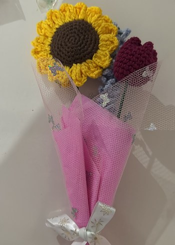 Örgü Buket öğretmenler günü için hediye - Görsel 3