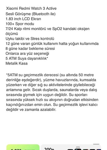 Redmi Watch 3 Active Akıllı Saat - Görsel 4