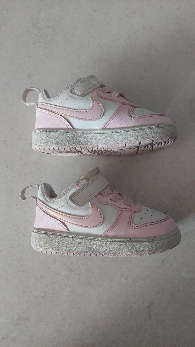 Kız Çocuk Pembe Cırt Cırtlı Spor Ayakkabı - Görsel 4