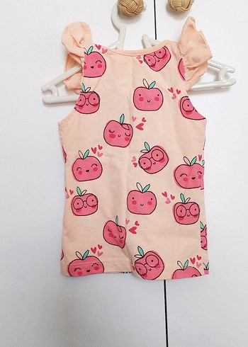 Kız Çocuk Pembe Baskılı Kolsuz Tişört - Görsel 3