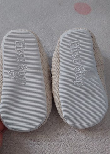 Mavi Nakışlı Elastik Bantlı Bebek Ayakkabısı - Görsel 2