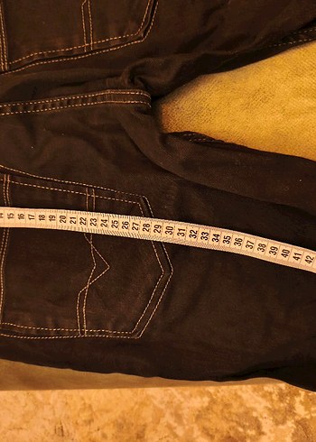 Erkek Siyah Kot Şort - Görsel 8