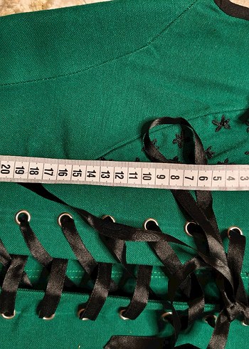 Yeşil Nakışlı korse - Görsel 5