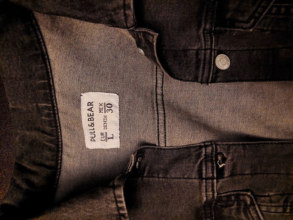 Pull&Bear Koyu Gri Denim Ceket Düğmeli - Görsel 5