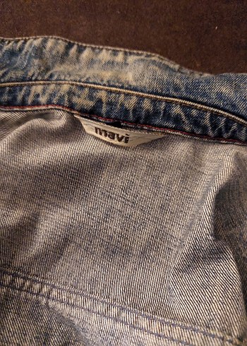 Mavi Jeans Düğmeli %100 Pamuk Denim Ceket - Görsel 9