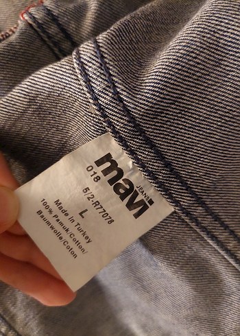 Mavi Jeans Düğmeli %100 Pamuk Denim Ceket - Görsel 8