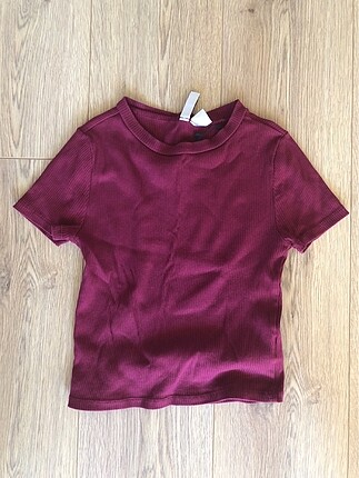 Basic bordo tişört