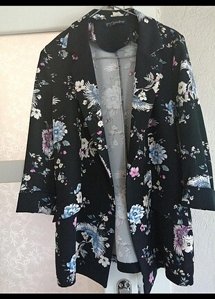 Desenli blazer ceket 