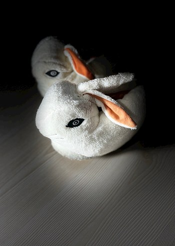 Kızlar için Beyaz Kürklü Bohem Terlik - Görsel 2