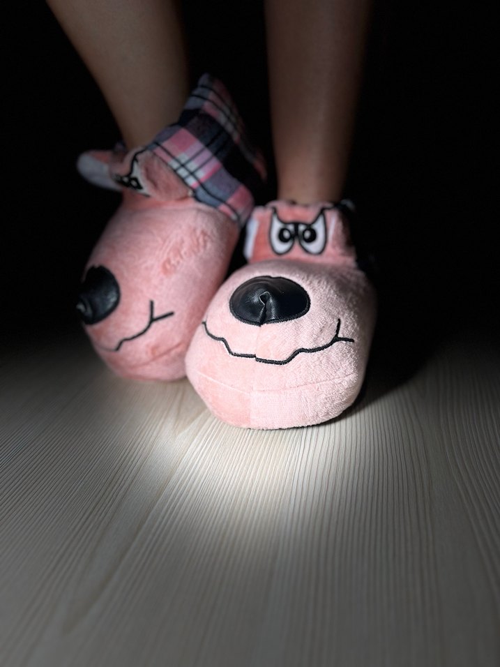 Pembe Peluş Yüksek Topuklu Kadın Terlik - Görsel 3