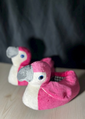 Kız Çocuk Pembe Pop Art Sıcak Terlik - Görsel 3